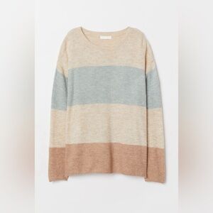 H&M Color Block Fine Knit Sweater
